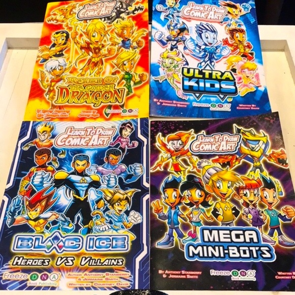 Learn To Draw Comic Art Books FreezeDNA Set of 4